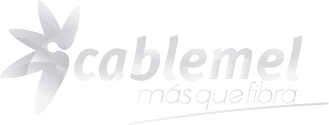 logo cablemel gris blanco
