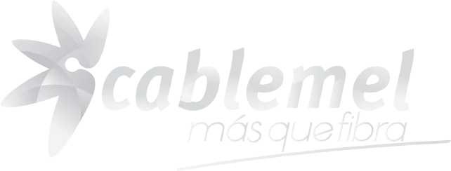logo cablemel gris blanco